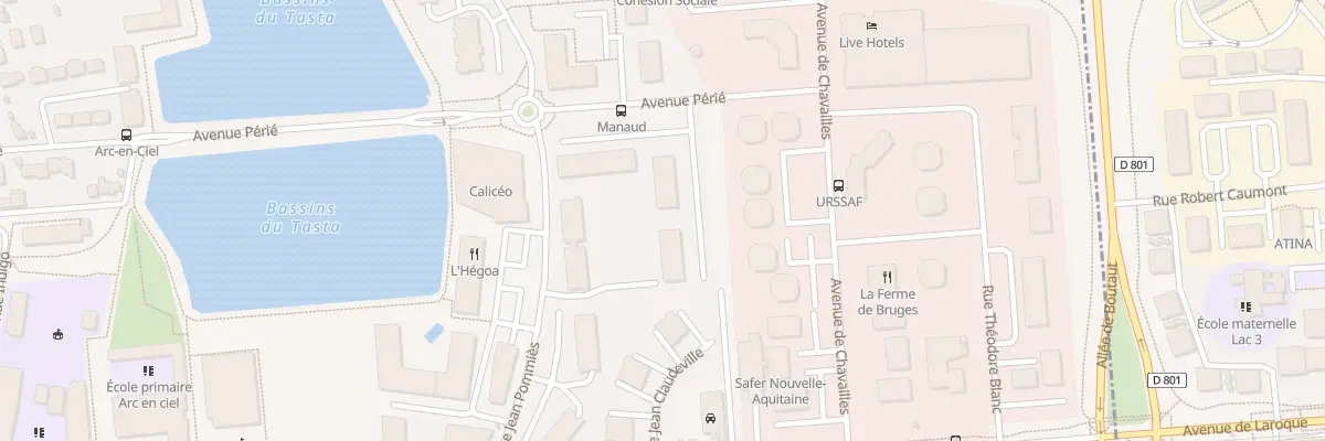 Plan du 52 Av Perie à Bruges