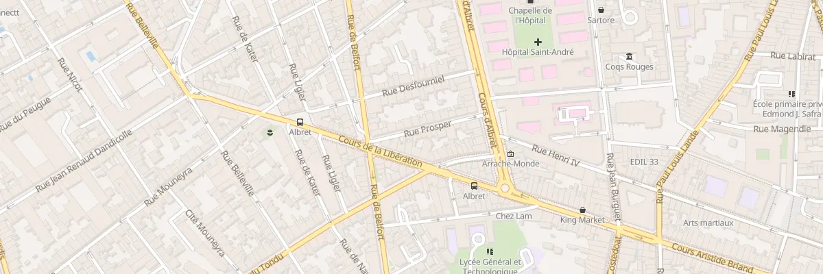 Plan du 22 Rue Prosper à Bordeaux