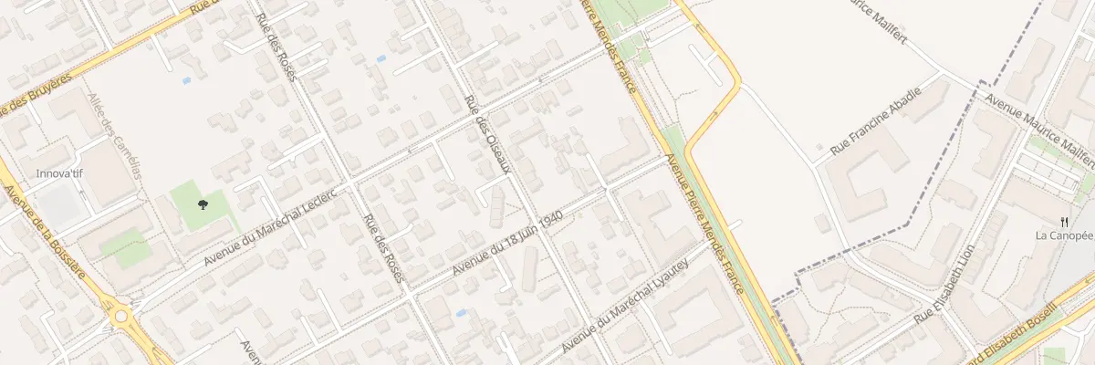 Plan du 30 Rue des Oiseaux à Avrillé