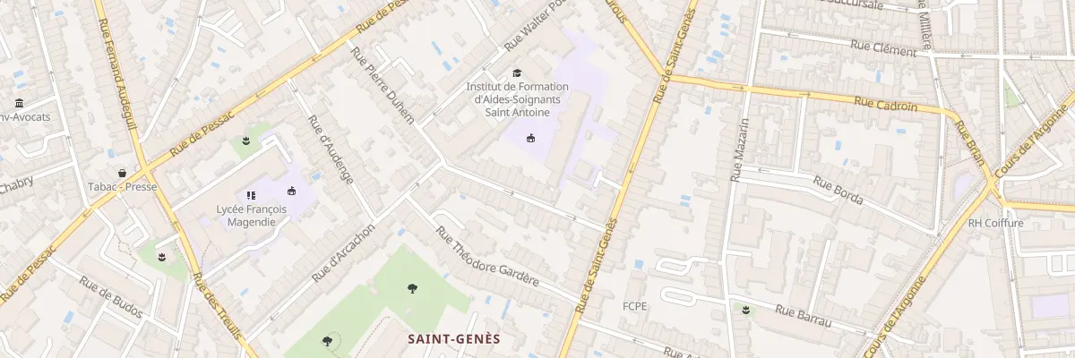 Plan du 58 Rue Pierre Duhem à Bordeaux