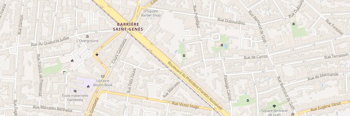 Plan du 36 Bd Pdt Franklin Roosevelt à Bordeaux