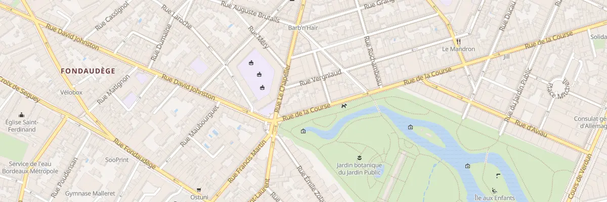 Plan du 115 Rue de la Course à Bordeaux