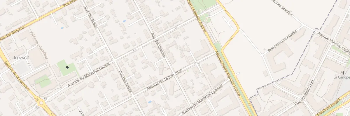 Plan du 32 Rue des Oiseaux à Avrillé