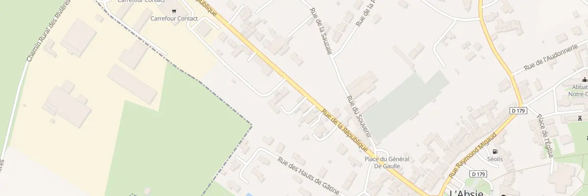 Plan du 63 Rue de la République à L’Absie