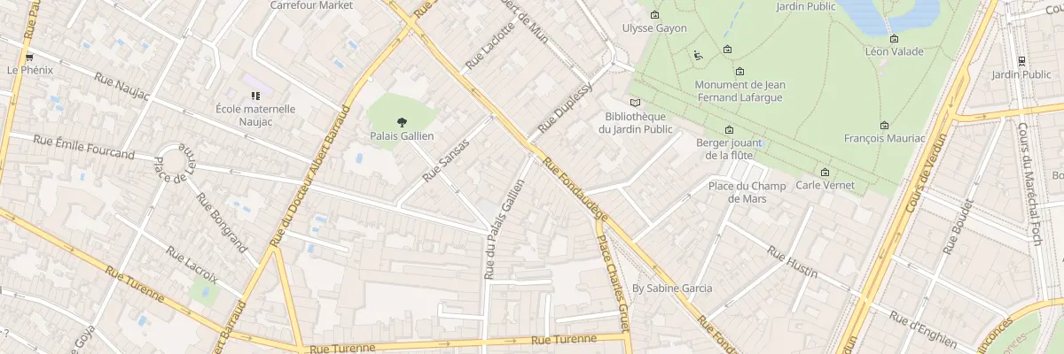 Plan du 166 Rue du Palais Gallien à Bordeaux