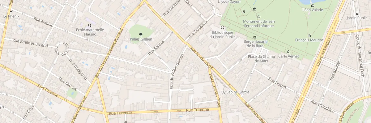 Plan du 162 Rue du Palais Gallien à Bordeaux