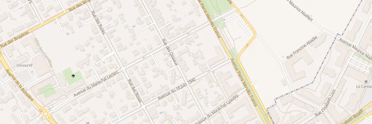 Plan du 34 Rue des Oiseaux à Avrillé