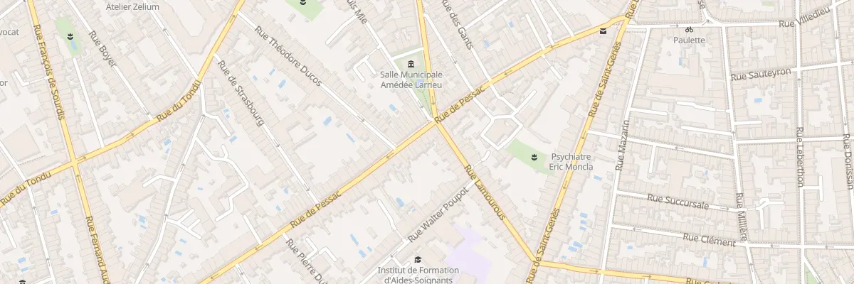 Plan du 80 Rue de Pessac à Bordeaux