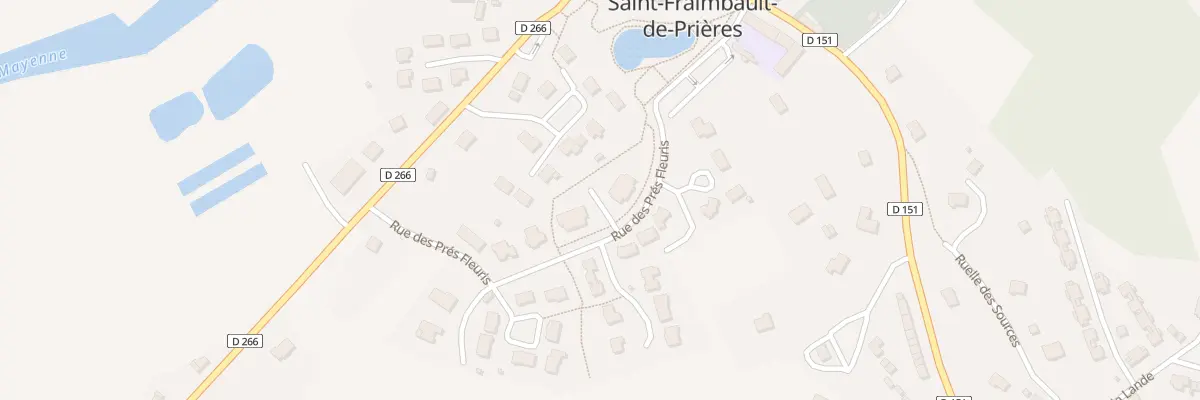 Plan du 2 Rue des Pres Fleuris à Saint-Fraimbault-de-Prières