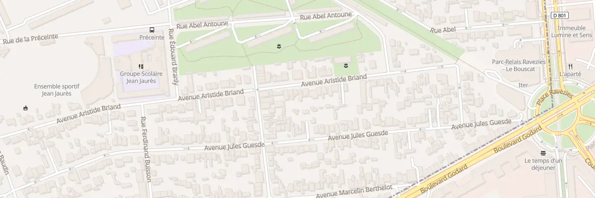 Plan du 103 Av Aristide Briand au Bouscat