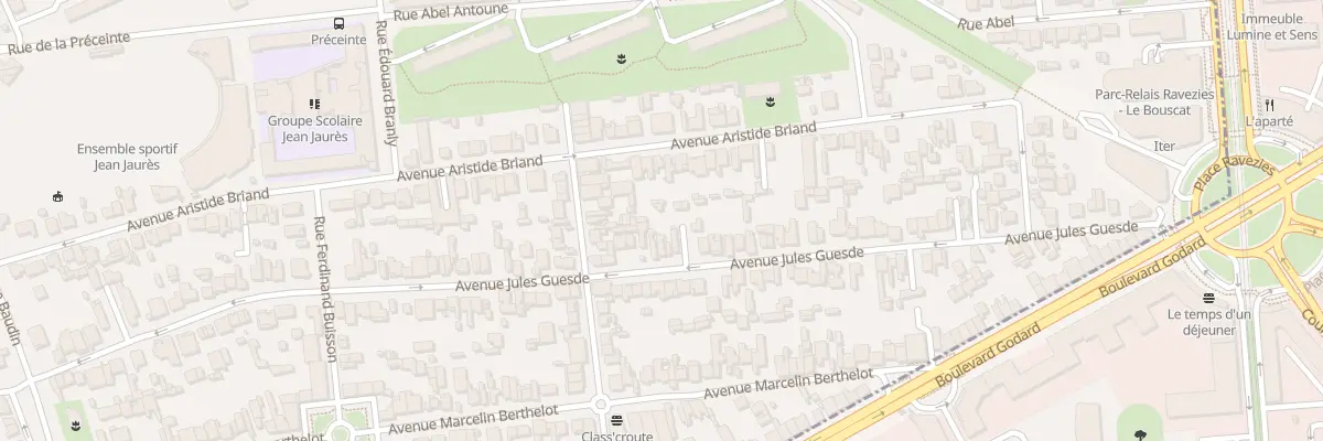 Plan du 104 Av Jules Guesde au Bouscat