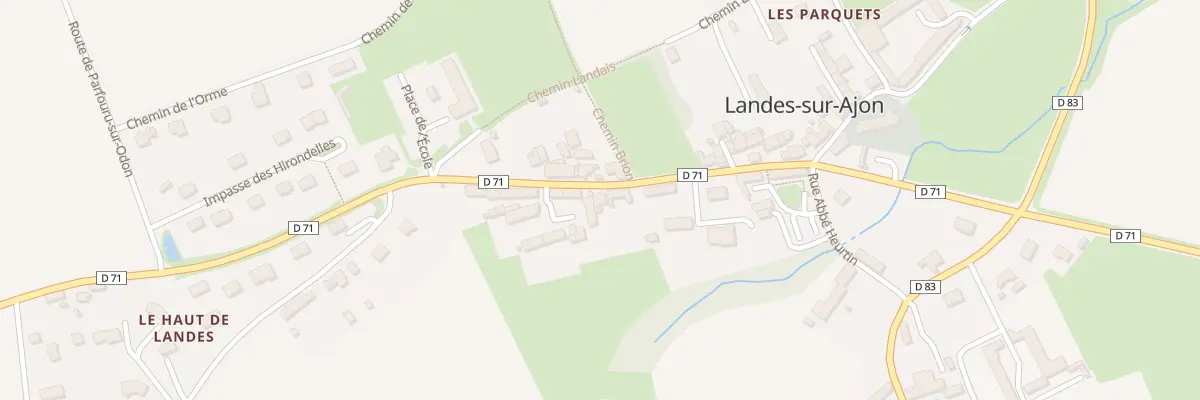 Plan du 5015 Bourg à Landes-sur-Ajon