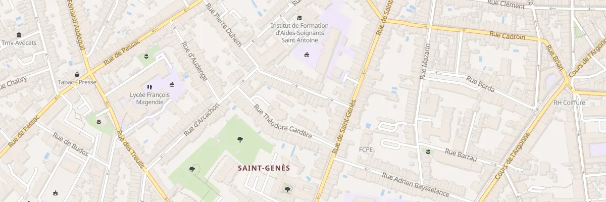 Plan du 61 Rue Pierre Duhem à Bordeaux