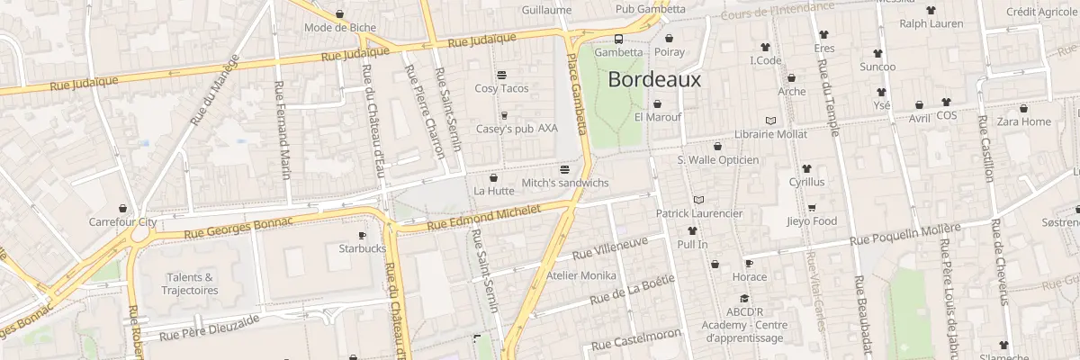 Plan du 4 Rue Georges Bonnac à Bordeaux
