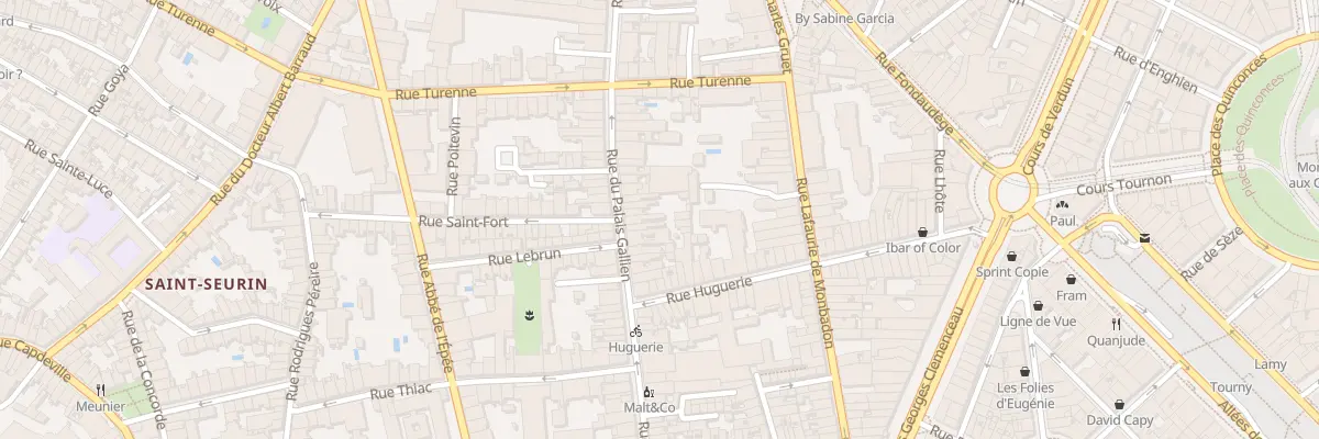 Plan du 96 Rue du Palais Gallien à Bordeaux