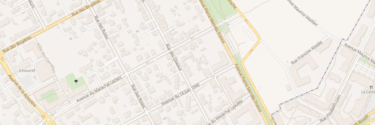 Plan du 36 Rue des Oiseaux à Avrillé