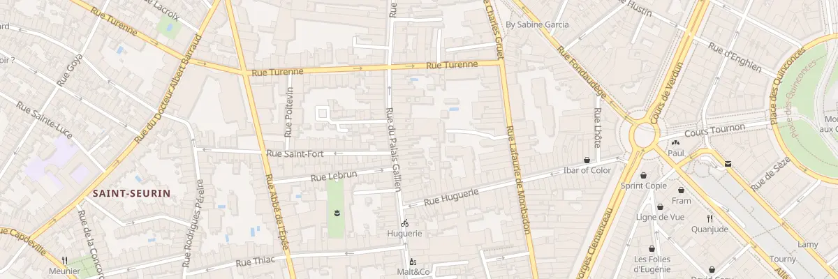 Plan du 102 Rue du Palais Gallien à Bordeaux