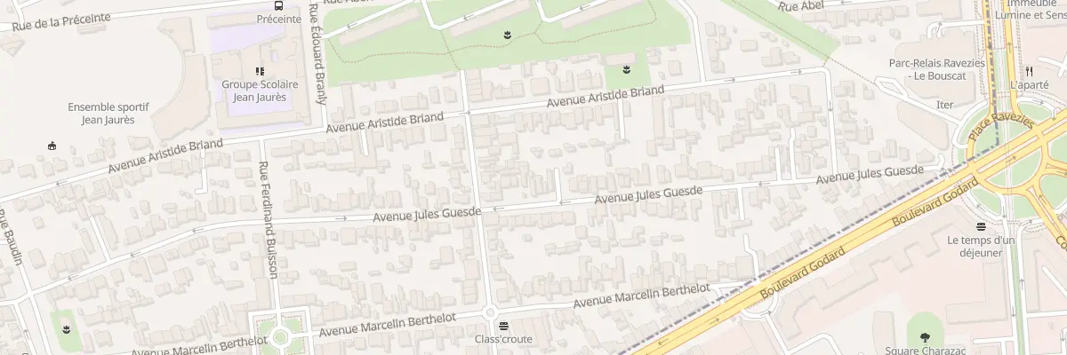 Plan du 102 Av Jules Guesde au Bouscat