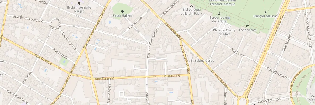 Plan du 144 Rue du Palais Gallien à Bordeaux