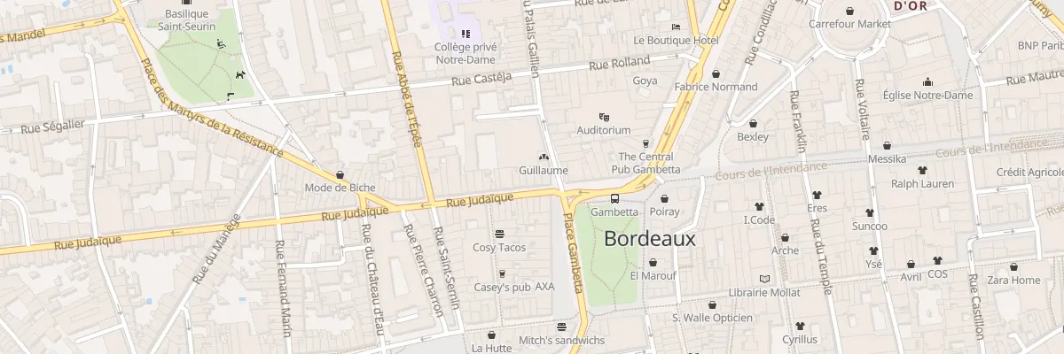 Plan du 5 Rue Judaïque à Bordeaux