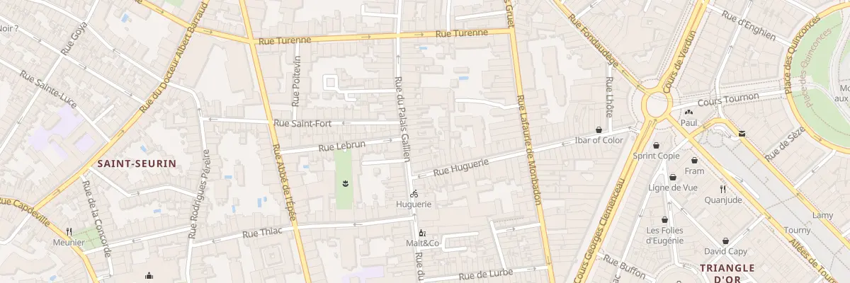 Plan du 88 Rue du Palais Gallien à Bordeaux