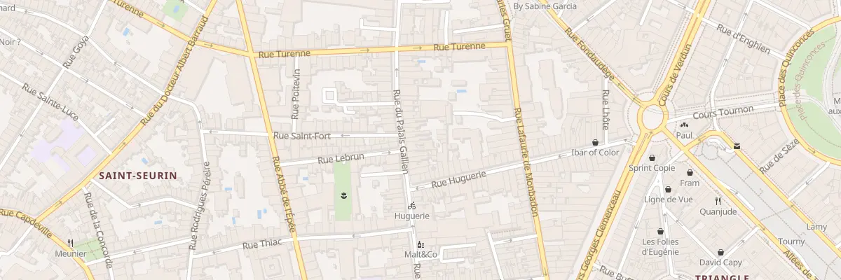 Plan du 94 Rue du Palais Gallien à Bordeaux