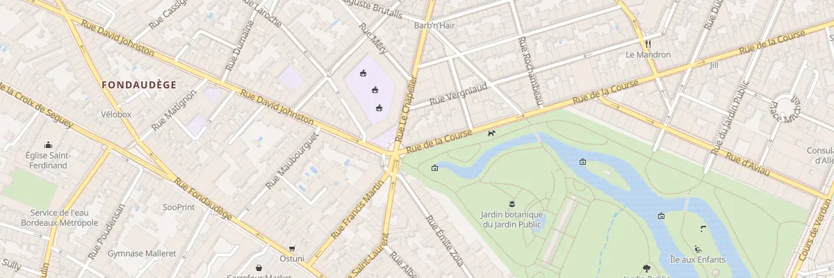 Plan du 119 Rue de la Course à Bordeaux