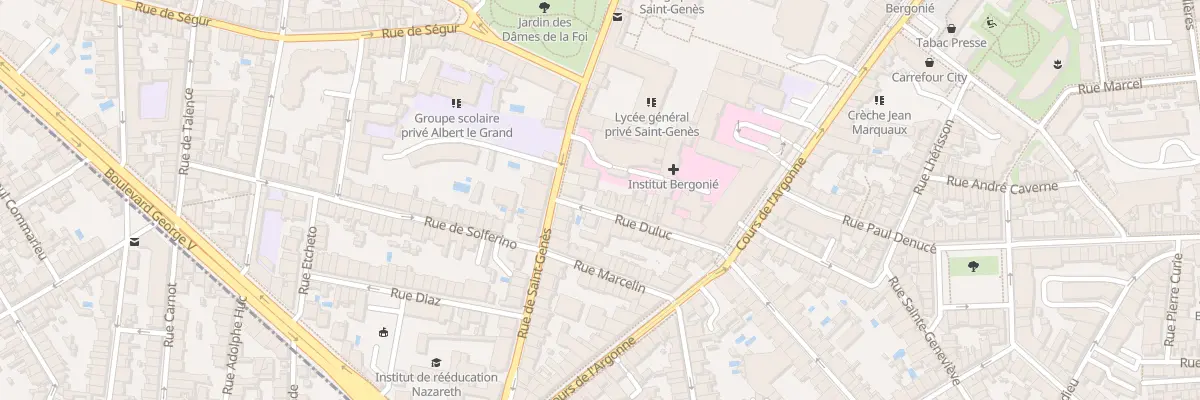 Plan du 4 Rue Duluc à Bordeaux