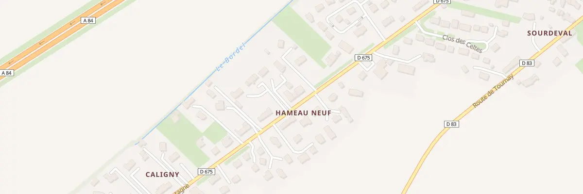 Plan du 3154 Rte de Bretagne Noyers Bocage à Val d’Arry