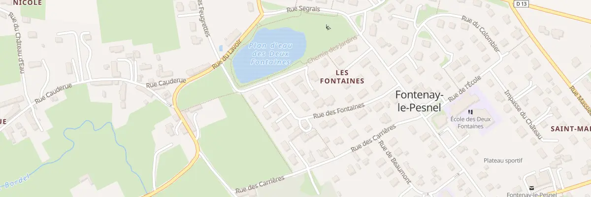 Plan du 3 Rue des Fontaines à Fontenay-le-Pesnel