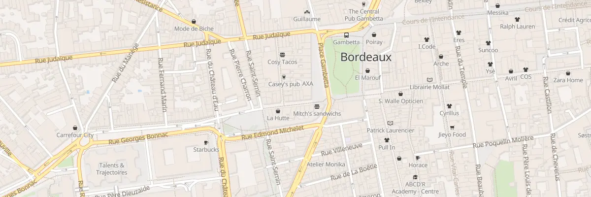 Plan du 7 Rue Georges Bonnac à Bordeaux