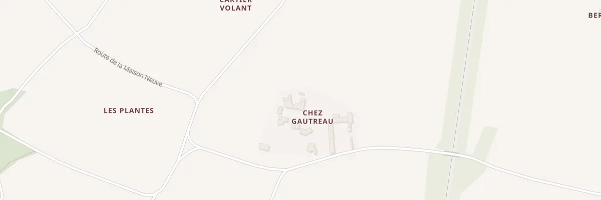 Plan du 6 Chez Gautreau au Douhet