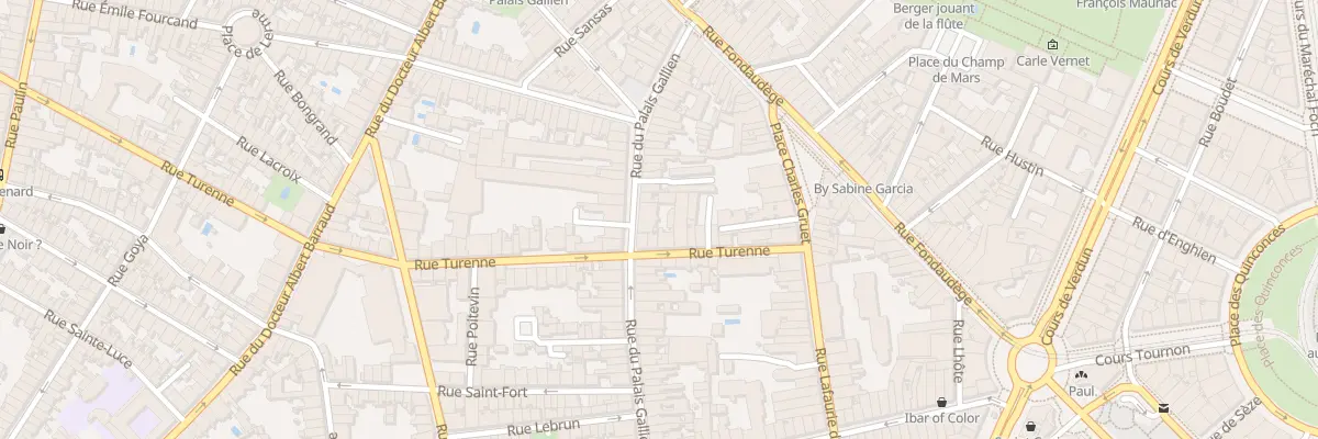 Plan du 130 Rue du Palais Gallien à Bordeaux