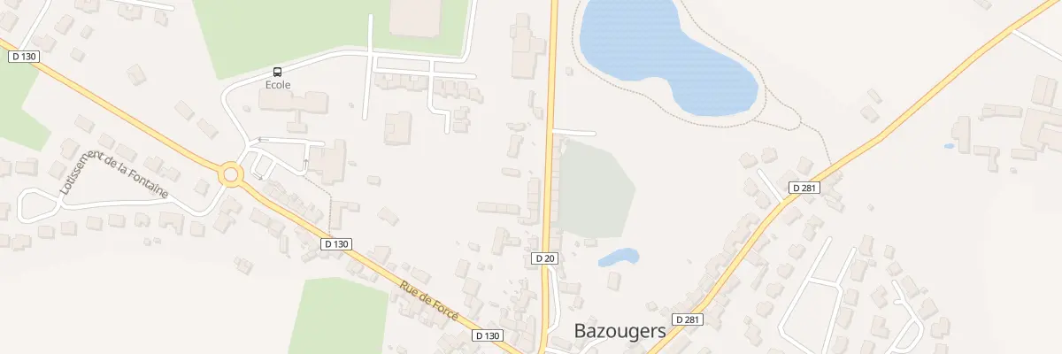 Plan du 19 Rue de Soulgé à Bazougers