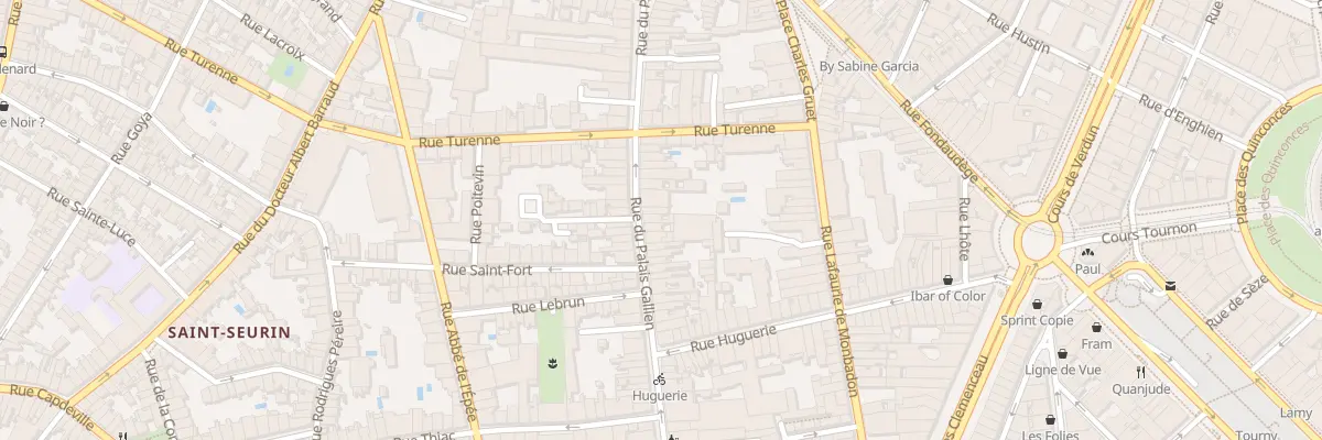Plan du 108 Rue du Palais Gallien à Bordeaux