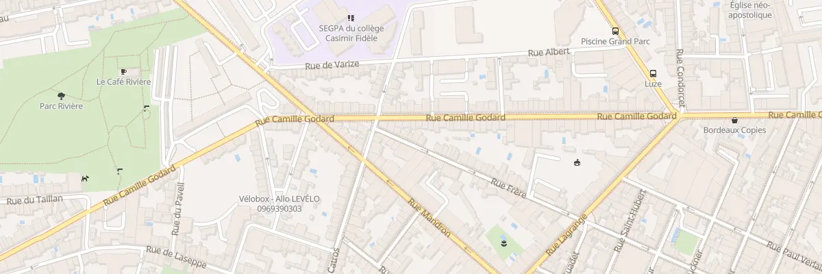 Plan du 159 Rue Frere à Bordeaux