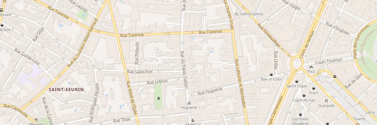 Plan du 104 Rue du Palais Gallien à Bordeaux