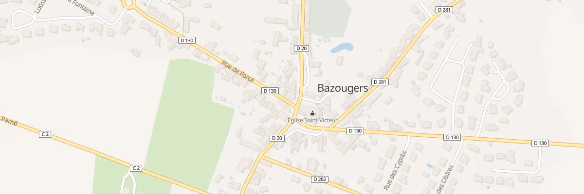 Plan du 1 Rue de Soulgé à Bazougers
