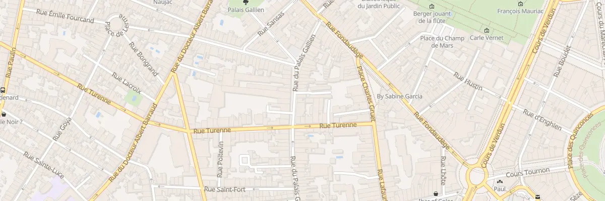 Plan du 134 Rue du Palais Gallien à Bordeaux