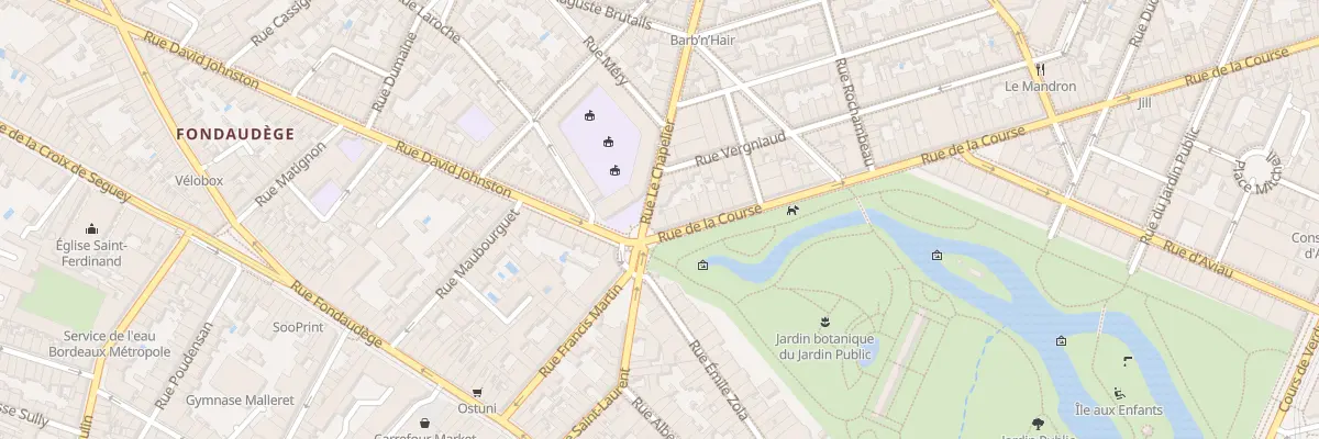 Plan du 121 Rue de la Course à Bordeaux