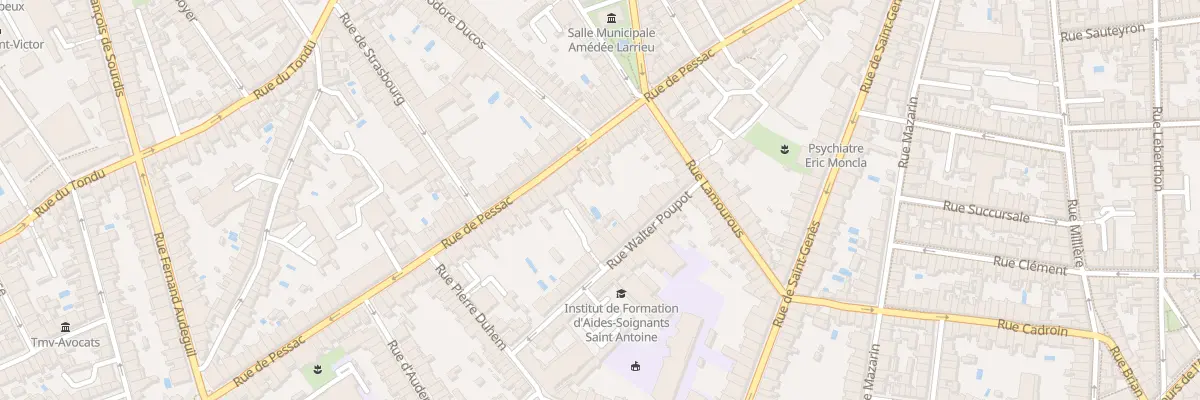 Plan du 96 Rue de Pessac à Bordeaux