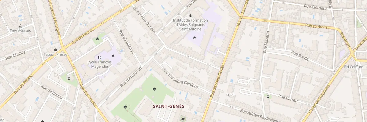 Plan du 55 Rue Pierre Duhem à Bordeaux