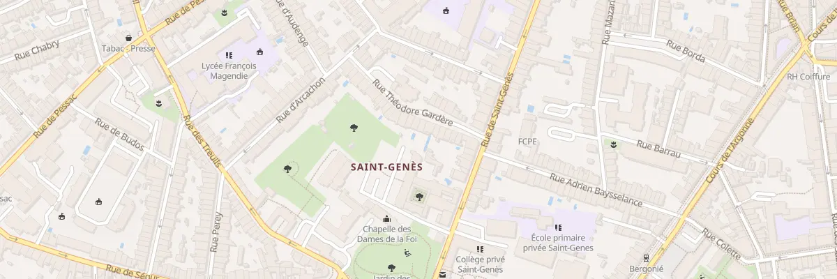 Plan du 41 Rue Théodore Gardère à Bordeaux