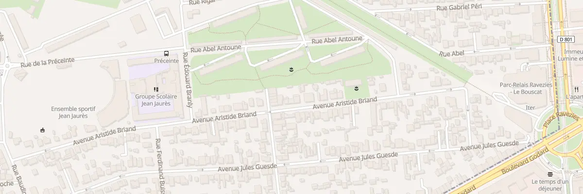 Plan du 94B Av Aristide Briand au Bouscat