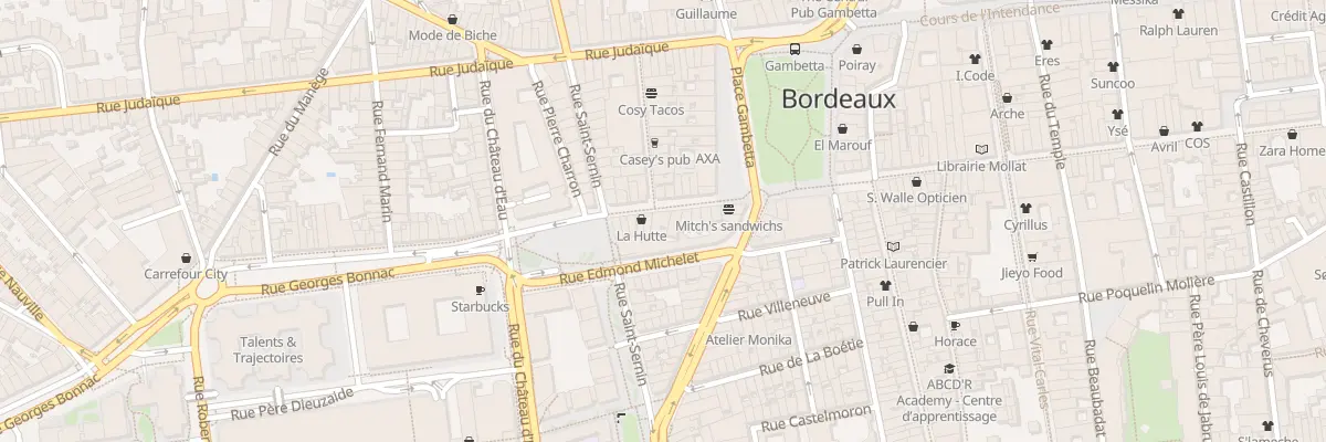 Plan du 12 Rue Georges Bonnac à Bordeaux