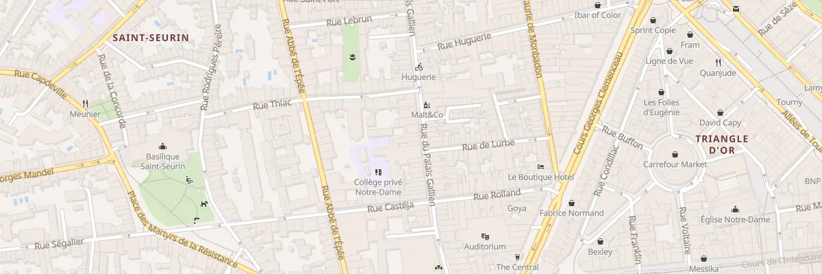 Plan du 53 Rue du Palais Gallien à Bordeaux