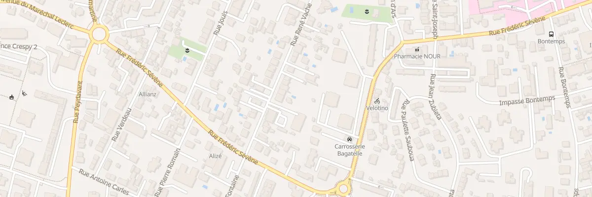 Plan du 32 Rue René Vache à Talence