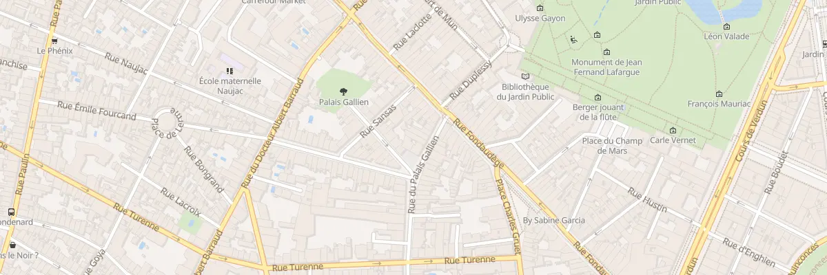 Plan du 163 Rue du Palais Gallien à Bordeaux