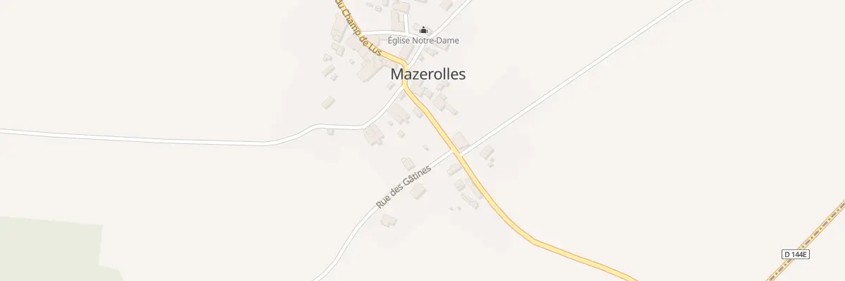 Plan du 4 Rue des Gâtines à Mazerolles