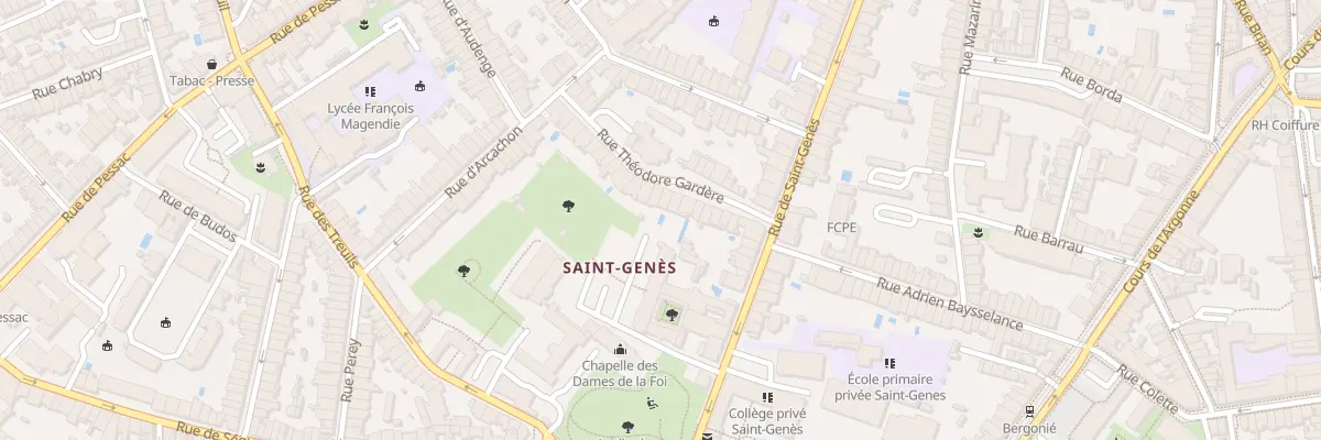 Plan du 39 Rue Théodore Gardere à Bordeaux